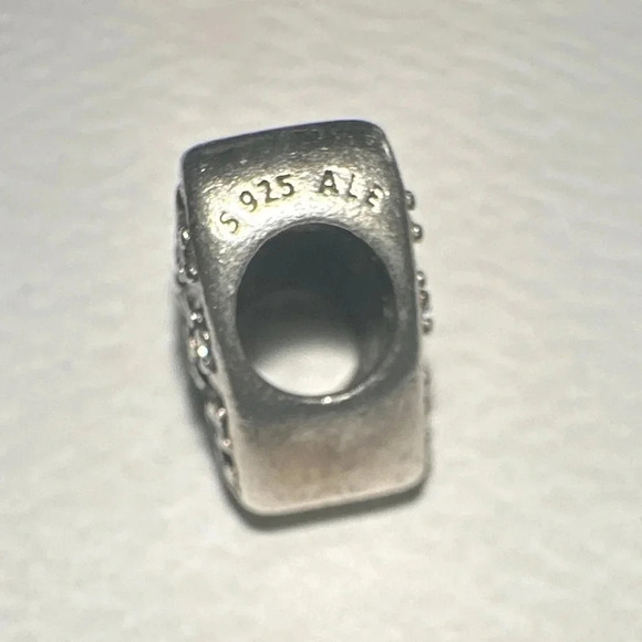 PANDORA HEART OF WINTER CLEAR CZ CHARM STERLING SILVER 925 ALE - Picture 4 of 4